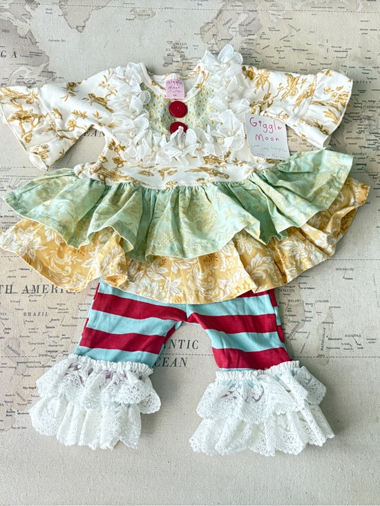 Giggle Moon Other - 🆕Giggle Moon 6Mo Dress W/ 9Mo Pants Set Shipped via USPS